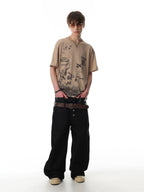 Hollow Bloom Graphic T-Shirt