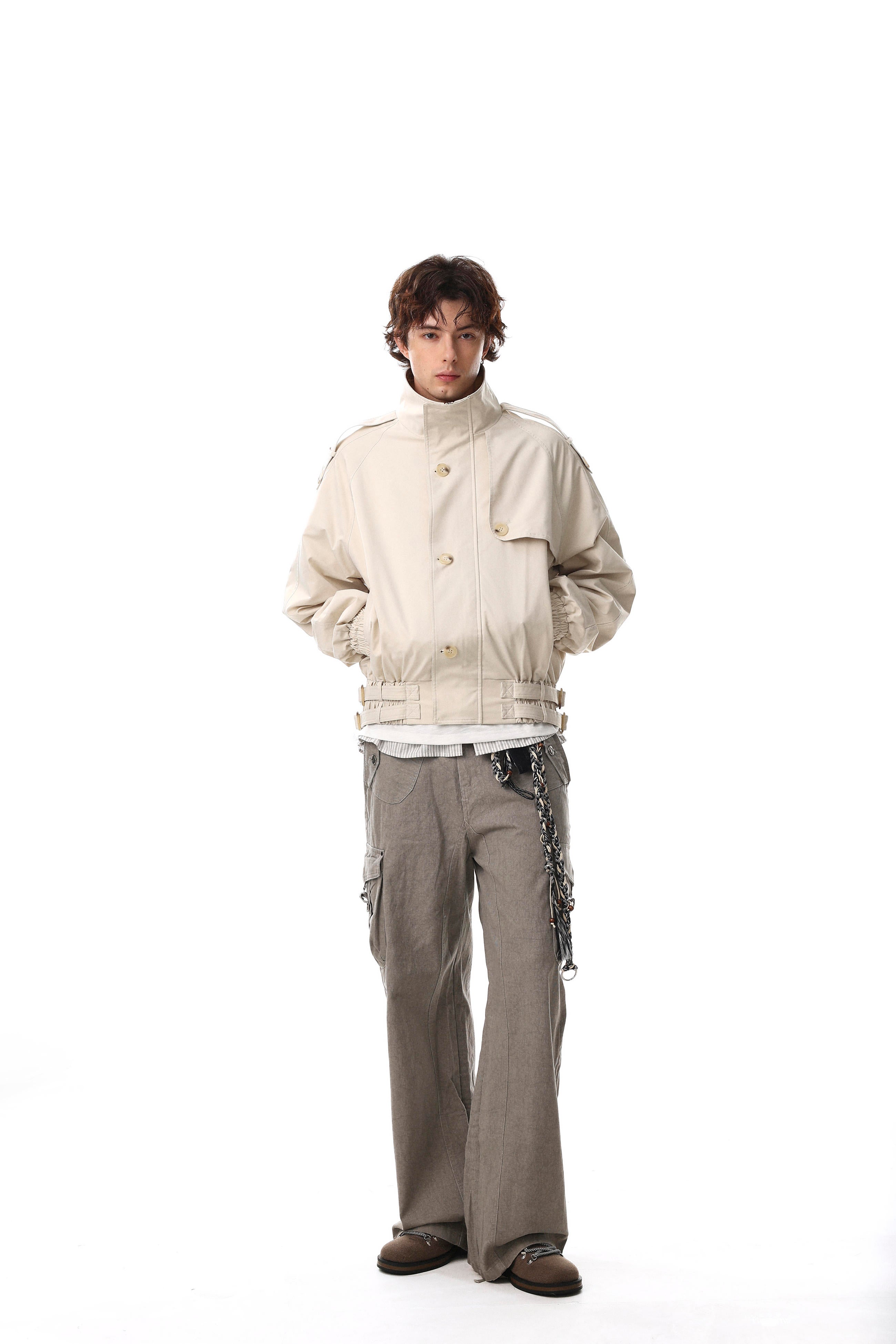 Strapline High-Neck Utility Jacket