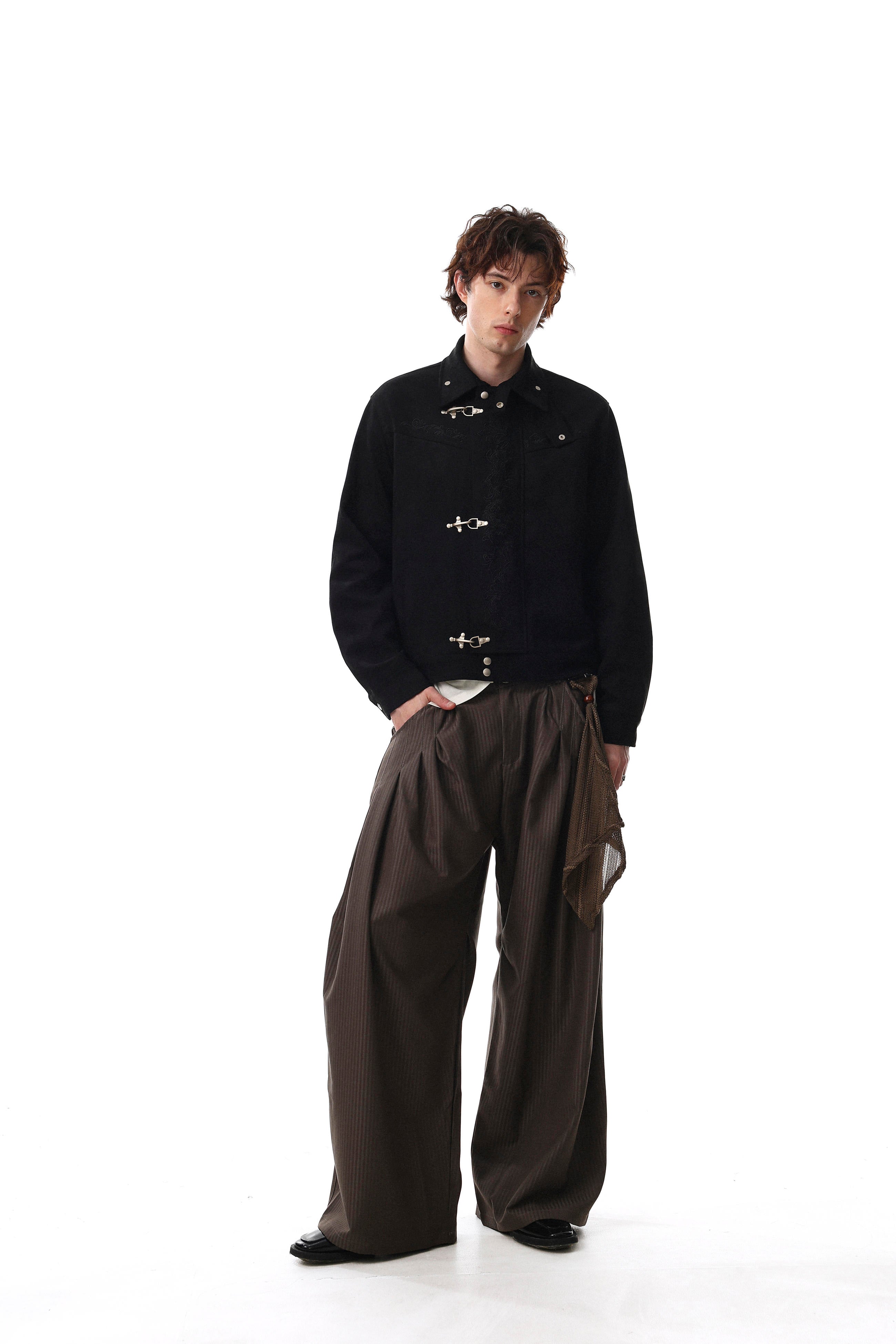 Ironveil Embroidered Toggle Jacket