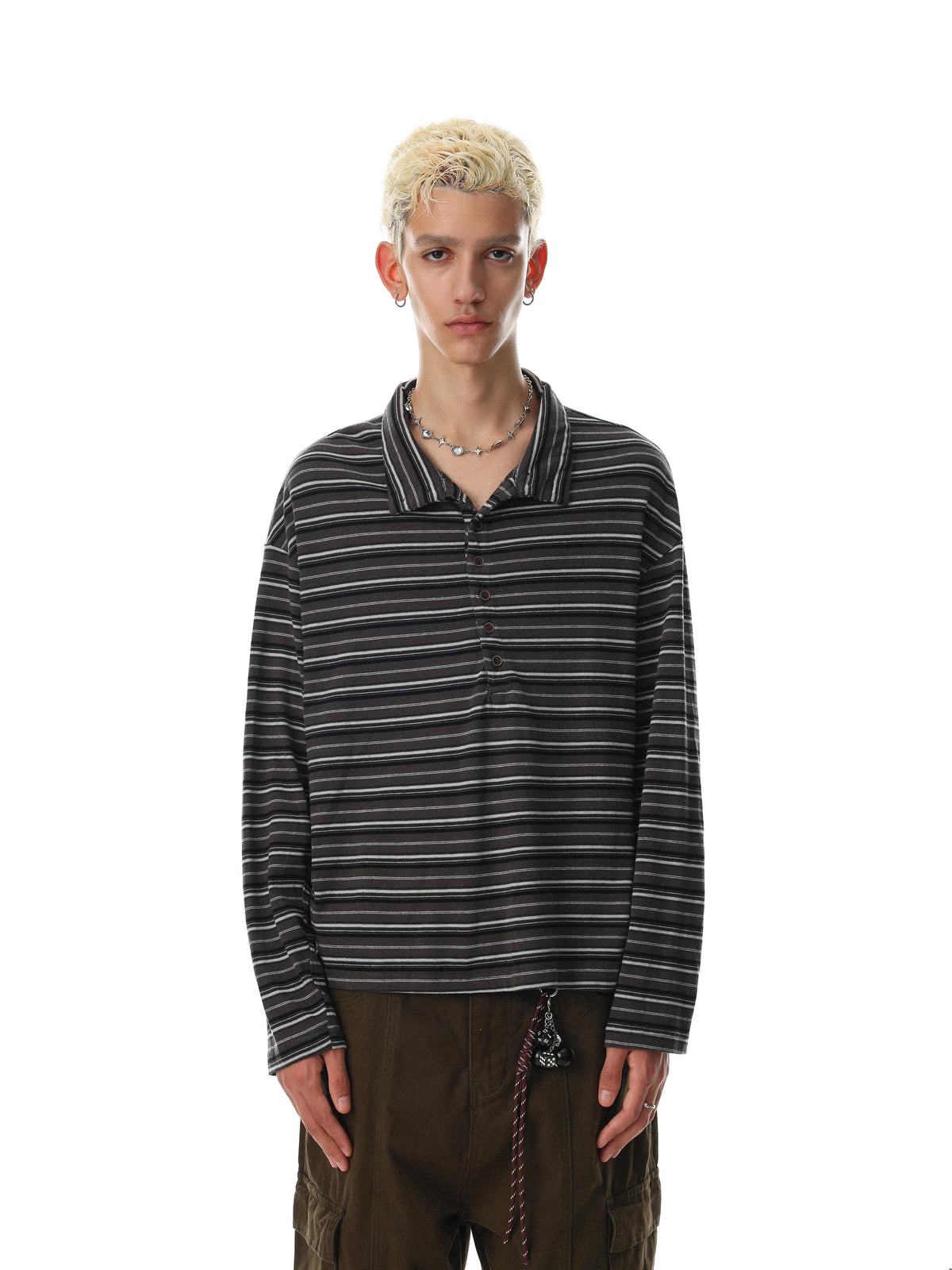 Vector Multi-Button Long Sleeve