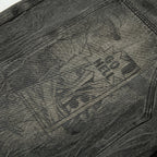 Static Comic Denim Shorts