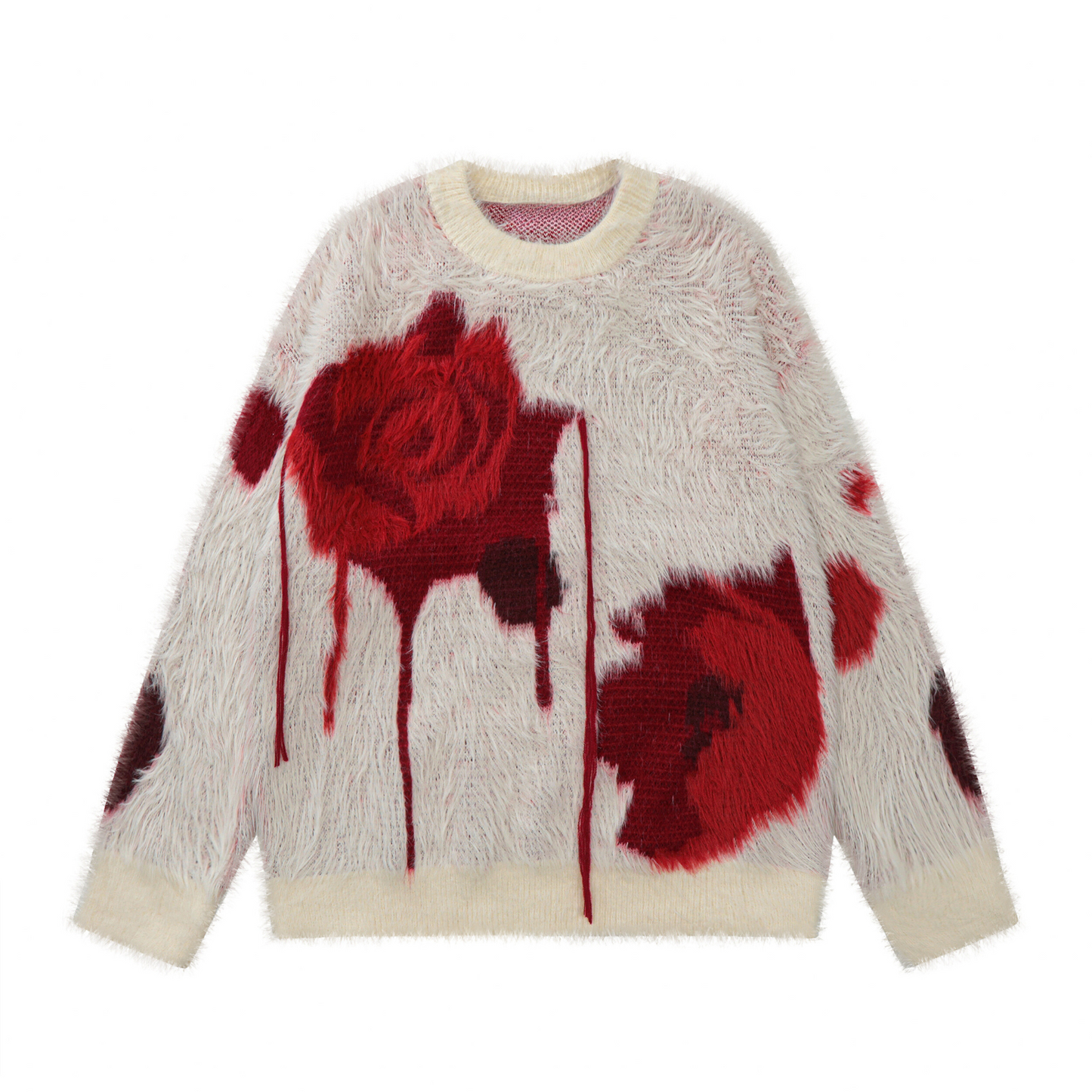 Bloody Rose Knit Sweater - h0neybear