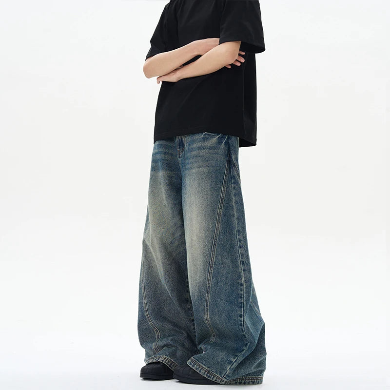 Ghost Seam Wide Leg Jeans