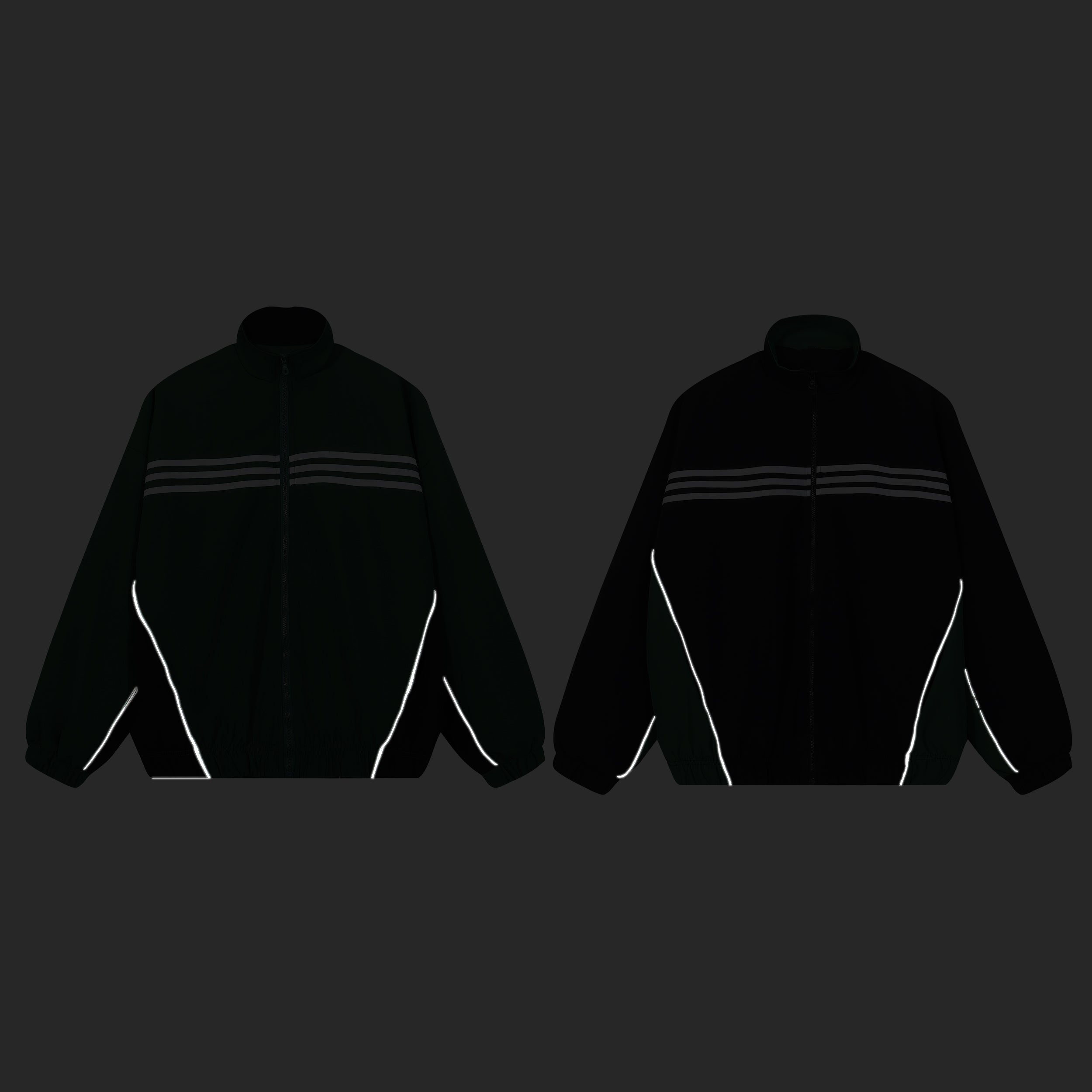 Classic Striped Green Track Jacket