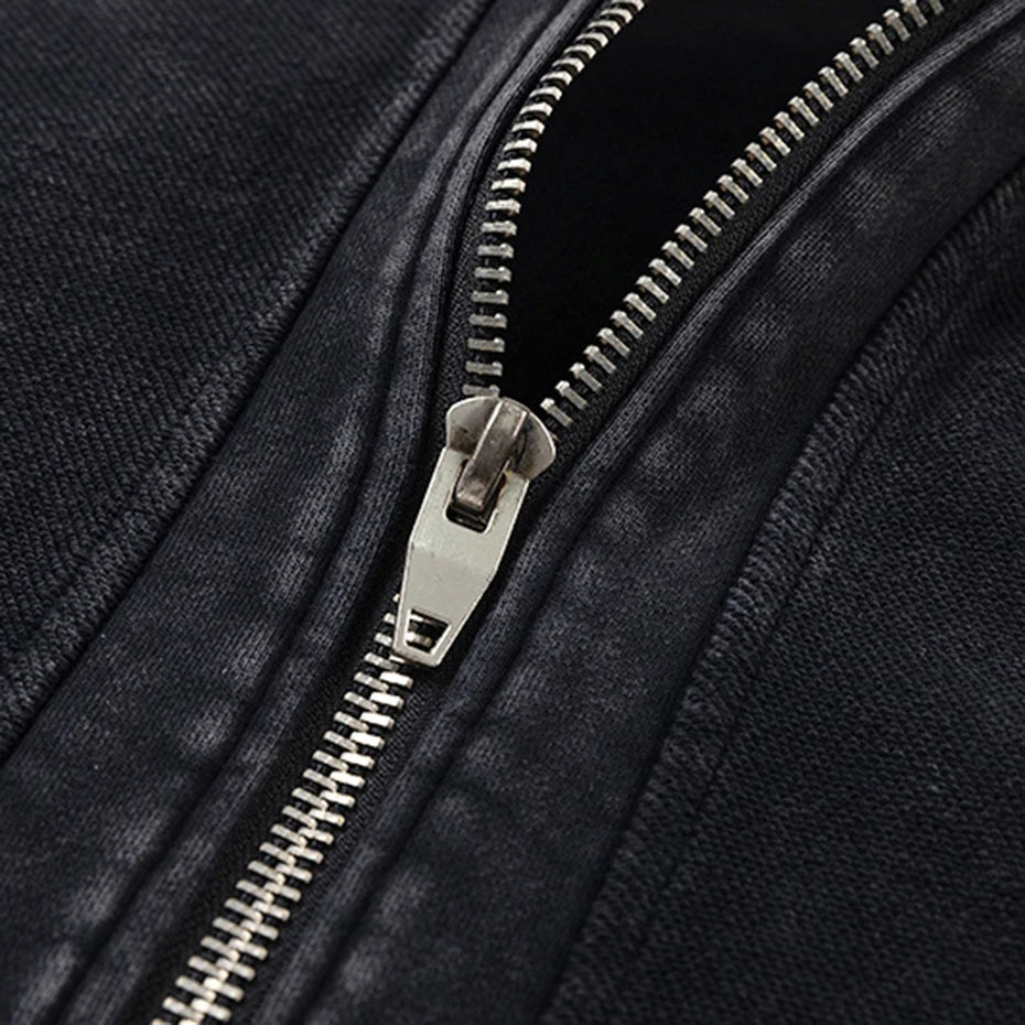 Shadow Fade Zip-Up Hoodie - h0neybear