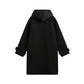 Winter Wanderer Black Wool Coat