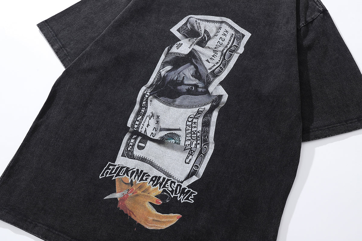 Hundred Dollar Print  T-shirt