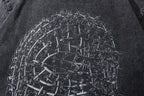 Barbed Mask T-shirt | Black Print T-shirts 