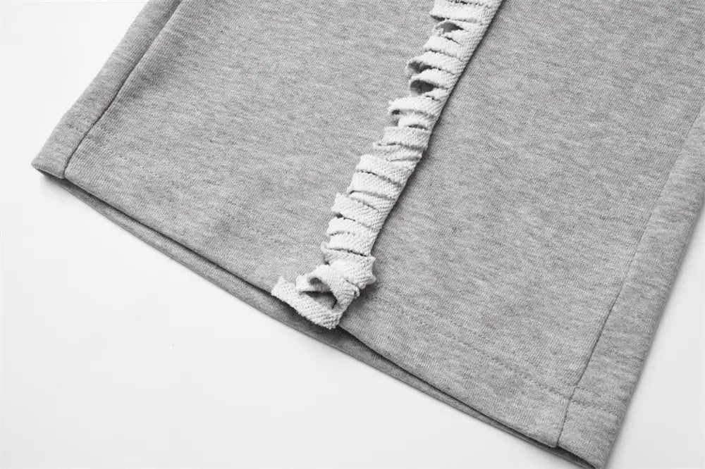 Spliced Button Patchwork Pants | Unisex Straight Leg Sweatpants | h0neybear