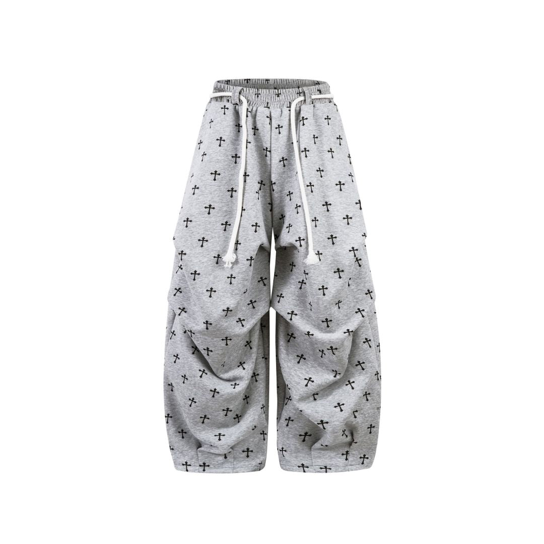 Gothic Cross Baggy Sweatpants