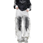 Cipher White Layered Cargo Pants - h0neybear