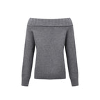 Fluffy Cat Off-Shoulder Sweater