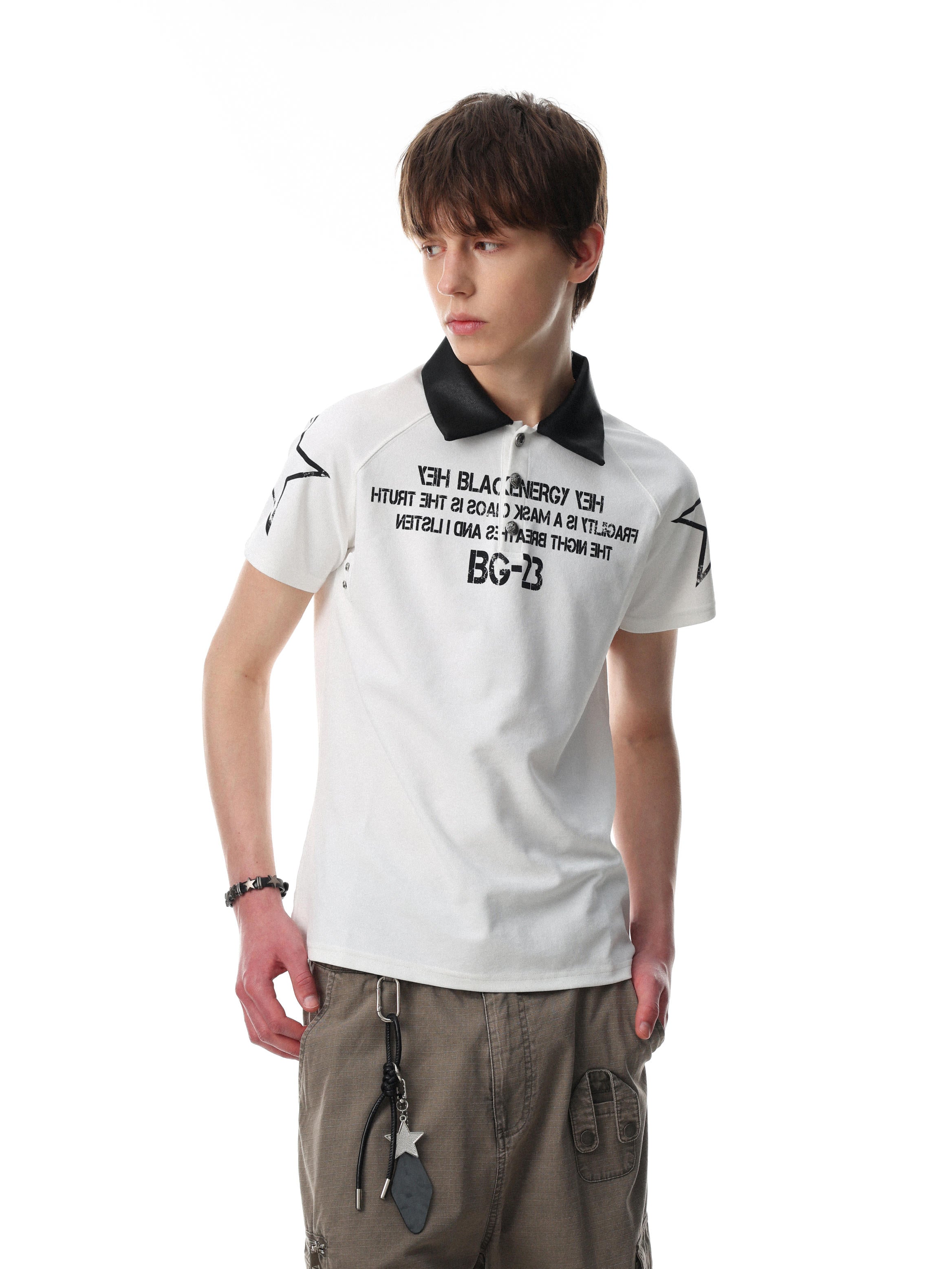 Phantom Cross Graphic Polo T-Shirt