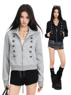 Monarch Frogged Zip-Up Jacket