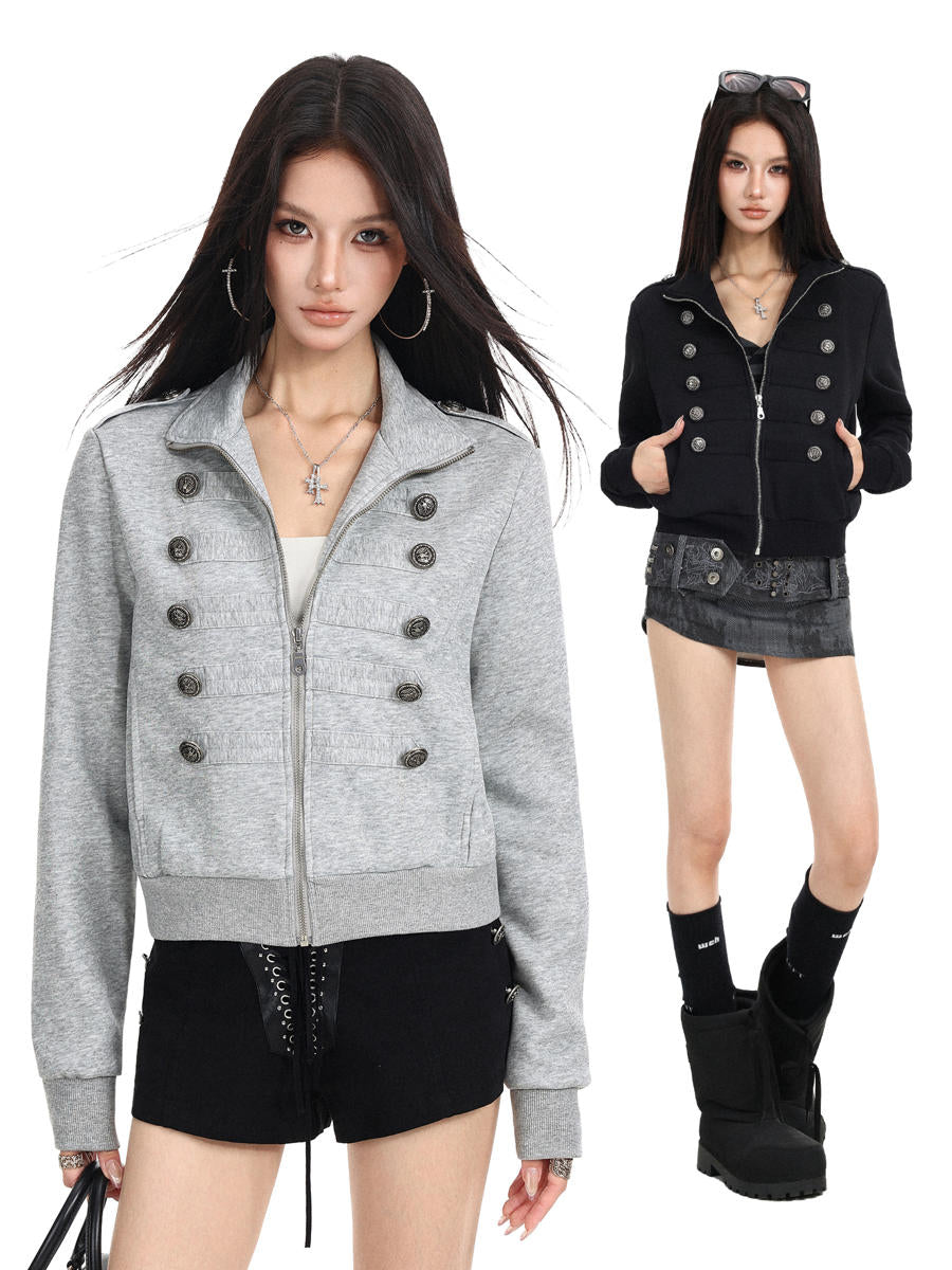 Monarch Frogged Zip-Up Jacket