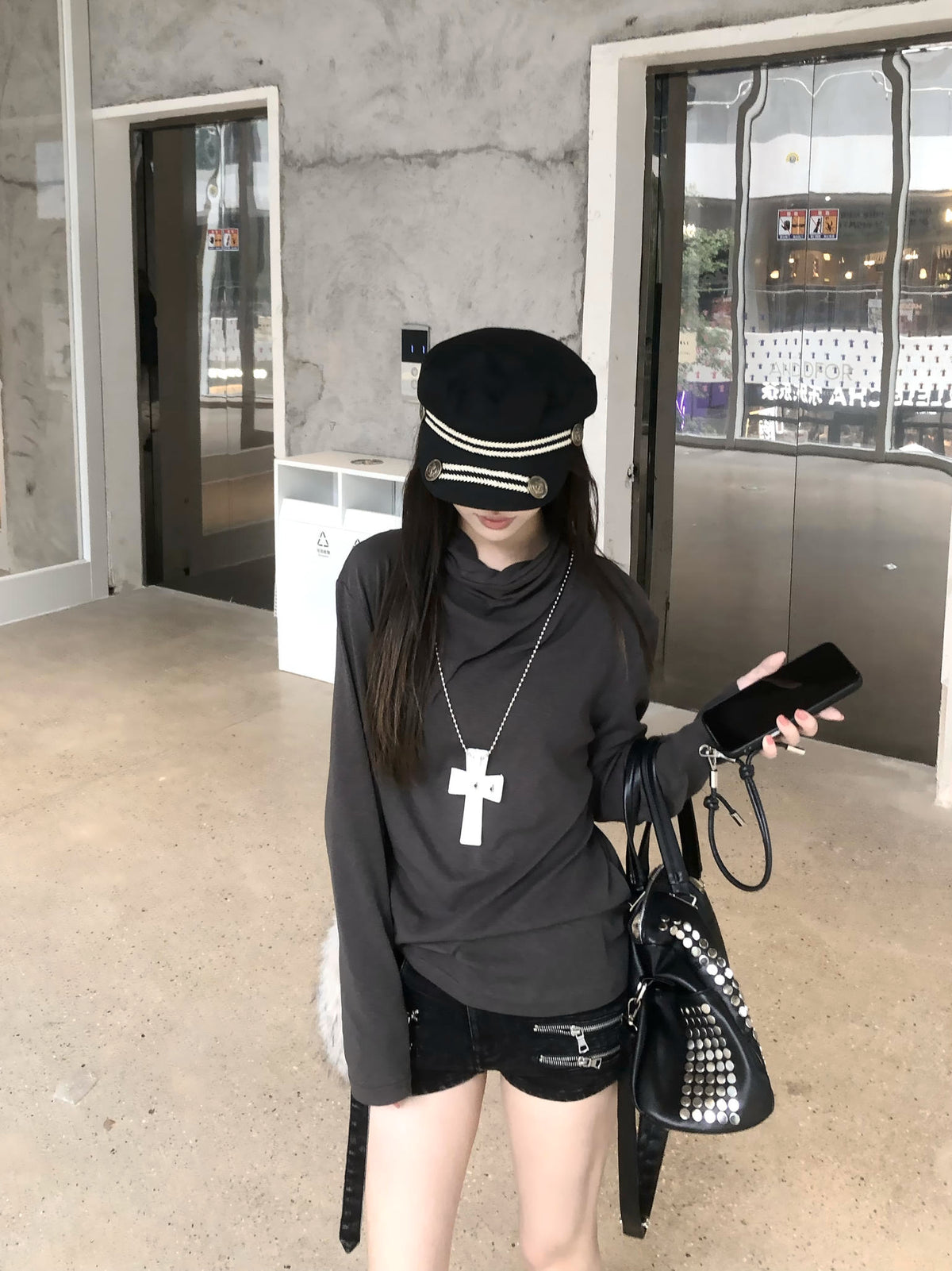 The Torsion Mock Neck Long Sleeve