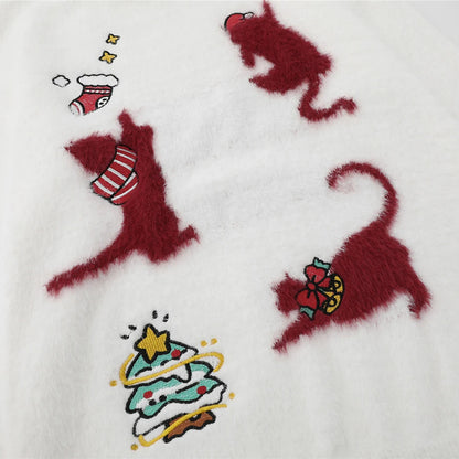 Santa Paws Knit Crew Sweater