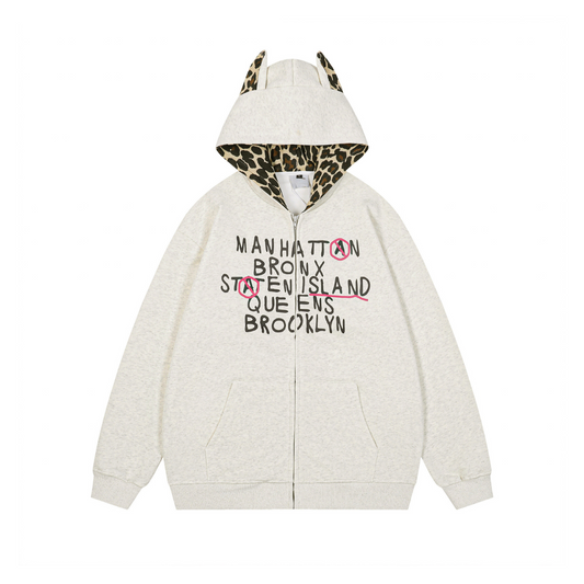 Cityscape Rosettes Hoodie