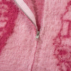 Bubblegum Grunge Full Zip Sweater Jacket