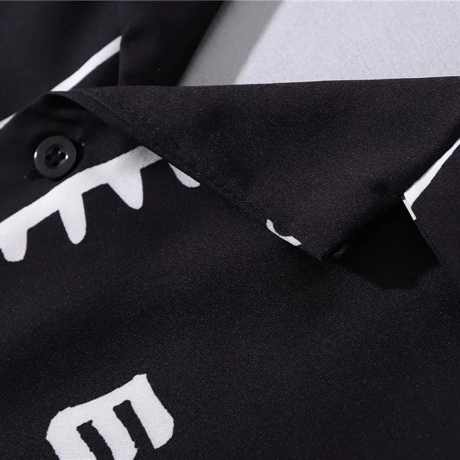 The Nothingness Print Shirt - h0neybear