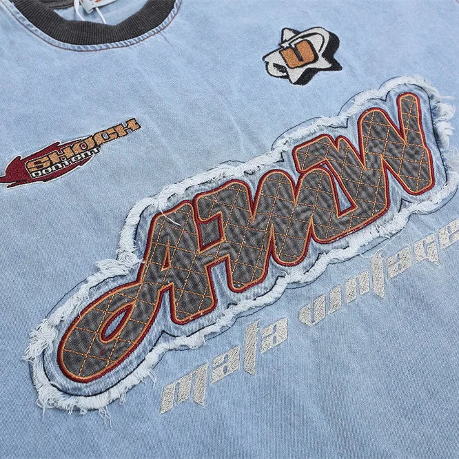 Heritage Patch Denim T-shirt