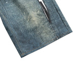 Distressed Graphic Print Shorts