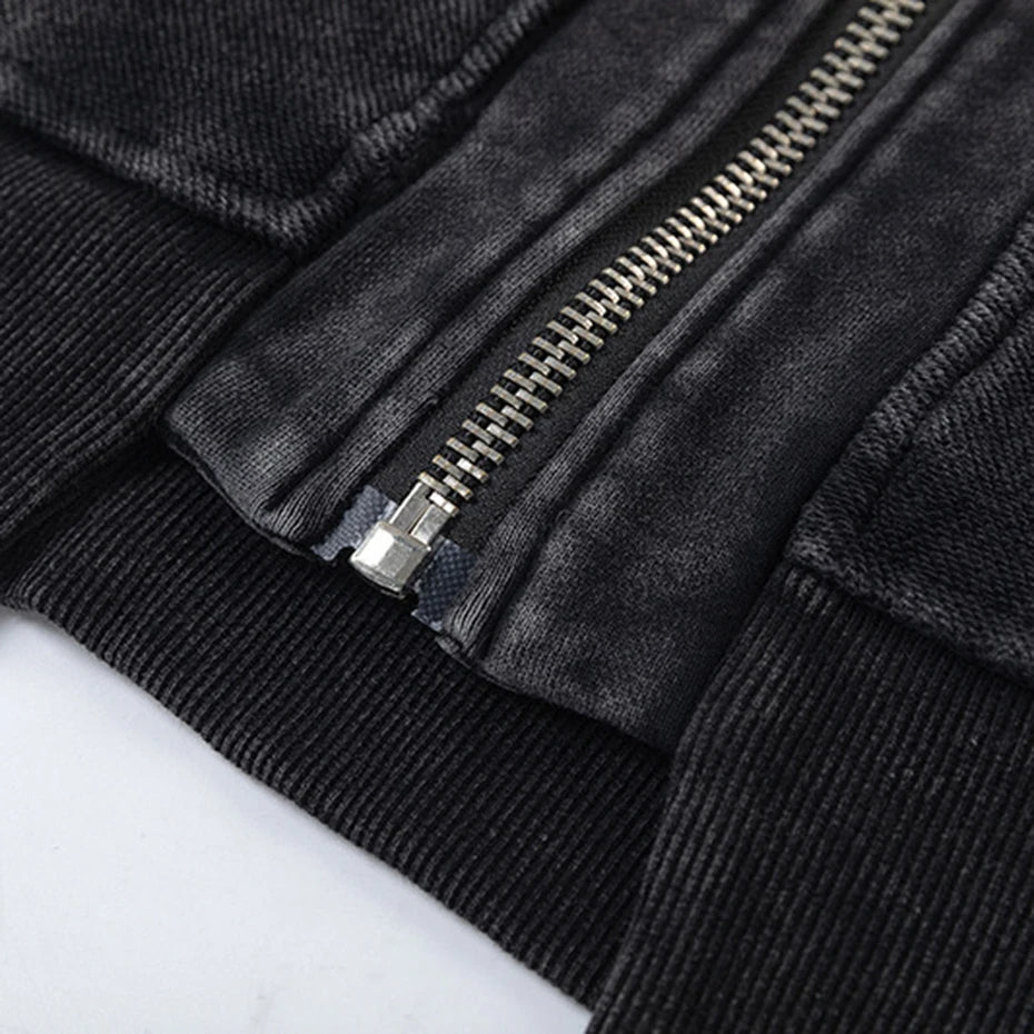 Shadow Fade Zip-Up Hoodie - h0neybear