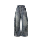 D-Ring Utility Wide-Legs Jeans