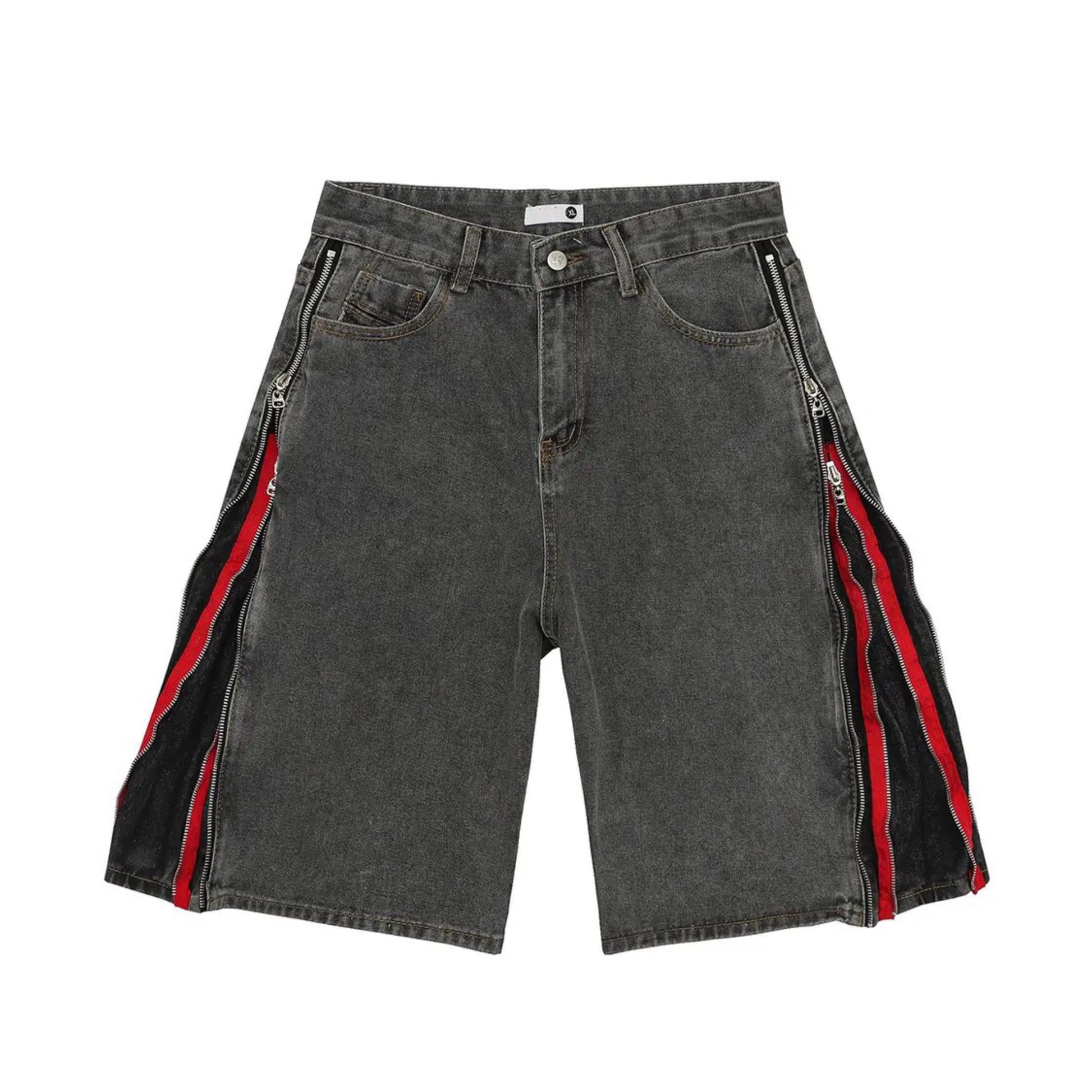 Ash Zippered Flex Denim Shorts - h0neybear