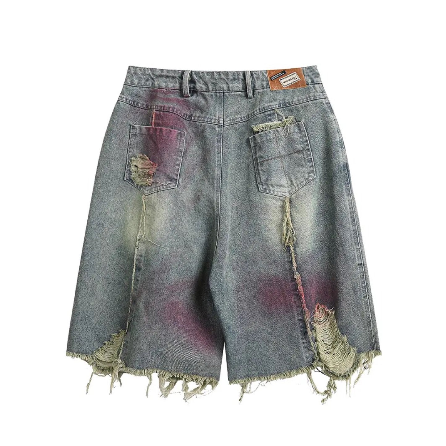 Rugged Rip Denim Shorts - h0neybear