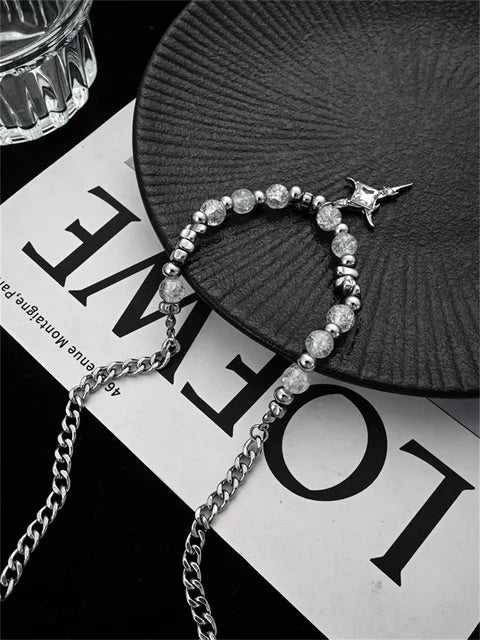 Celestial Eternity Glass Pearl Necklace