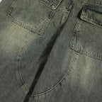 RetroPatch Denim Pants | Wide Leg Jeans for Men and Women