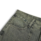 RetroPatch Denim Pants | Wide Leg Jeans for Men and Women