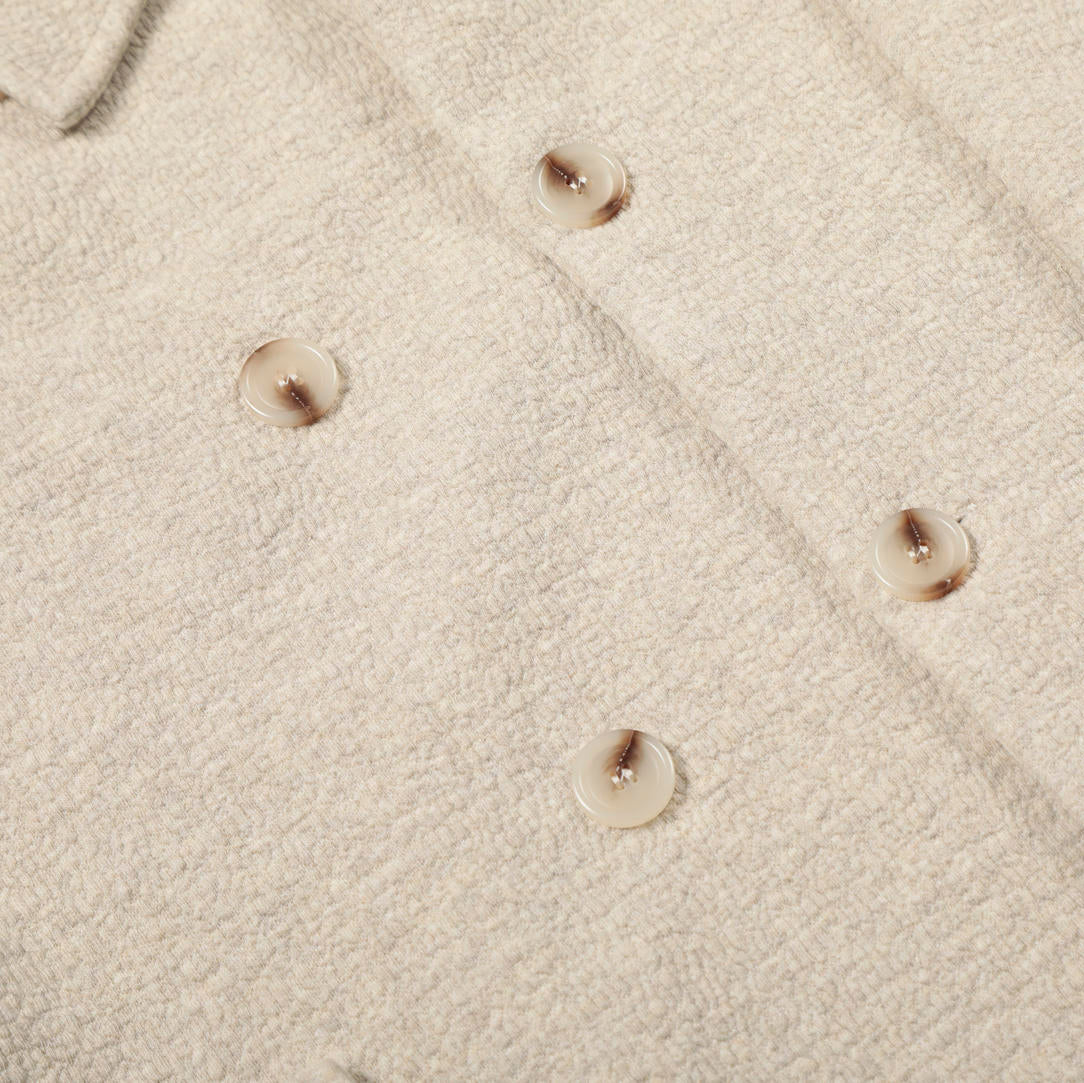 Ivory Weave Belted Jacket