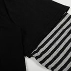 Midnight Striped Layered Tee