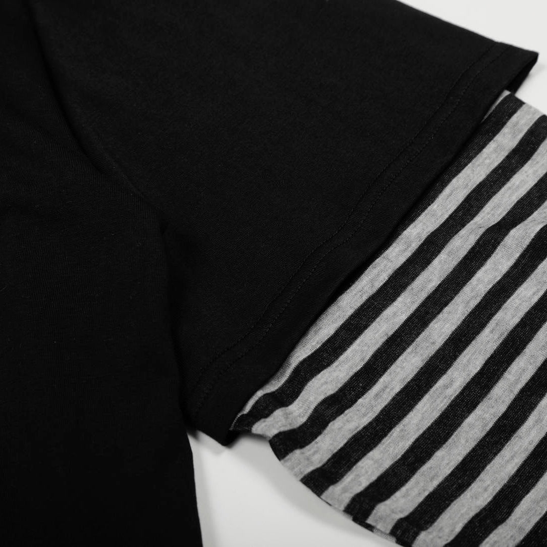 Midnight Striped Layered Tee