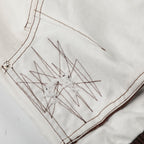 Ivory Contrast Stitch Utility Jacket