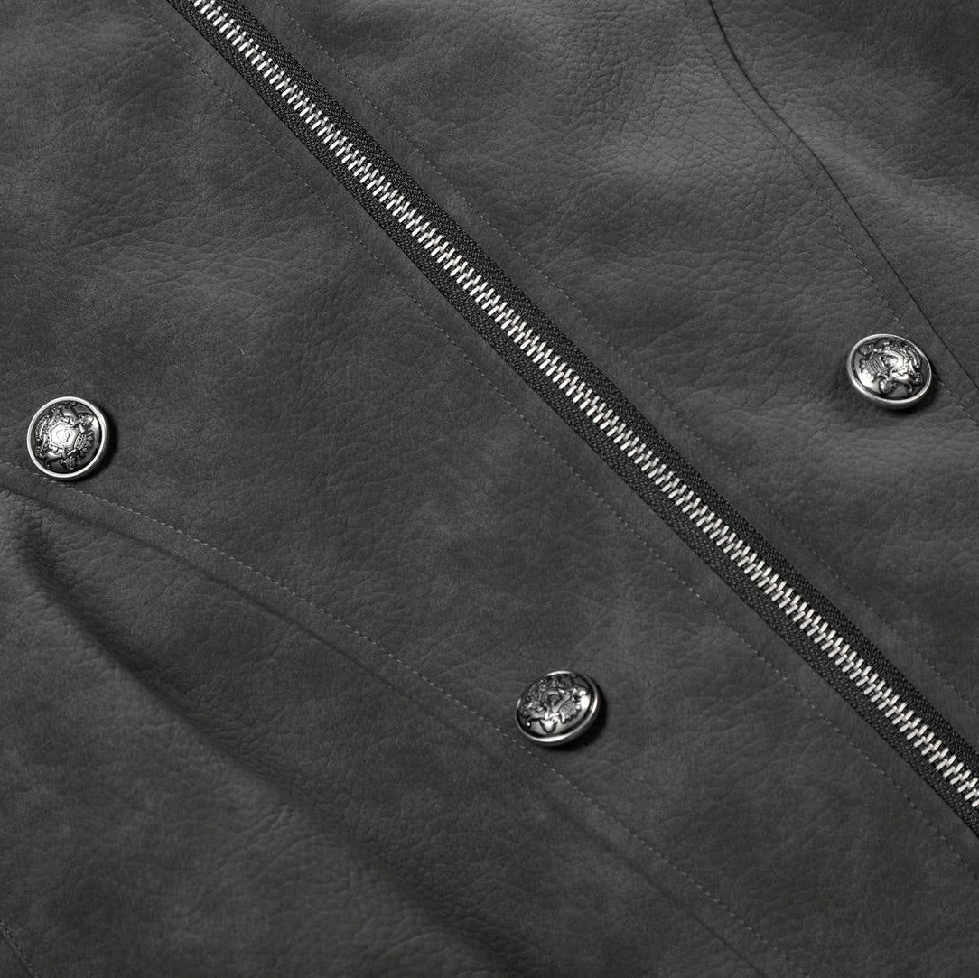 Ironcrest Hooded Leather Jacket