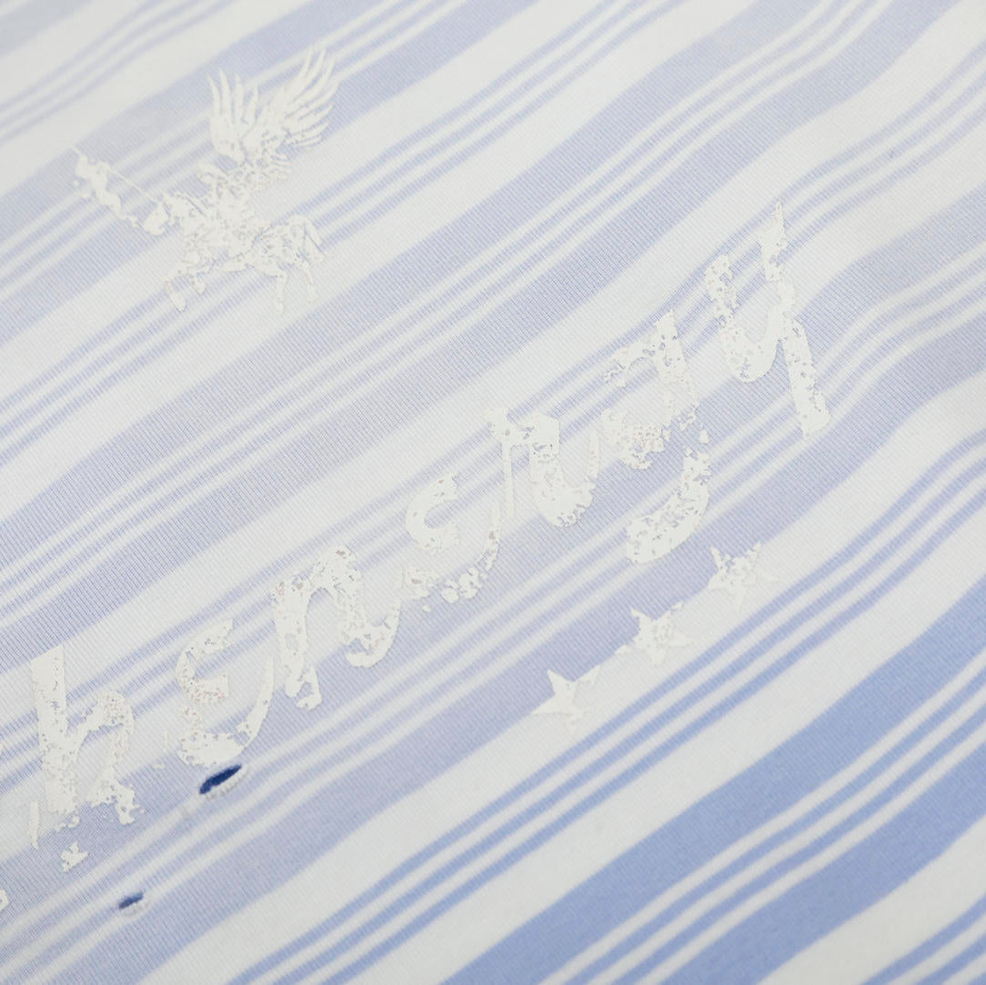 Coastline Stripe Long Sleeve Polo