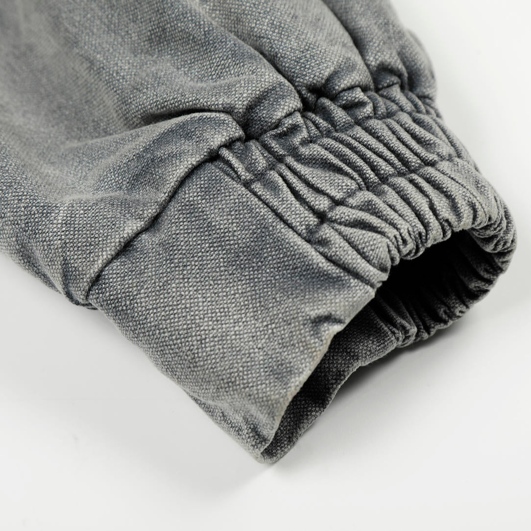 Ironclasp High-Neck Washed Jacket