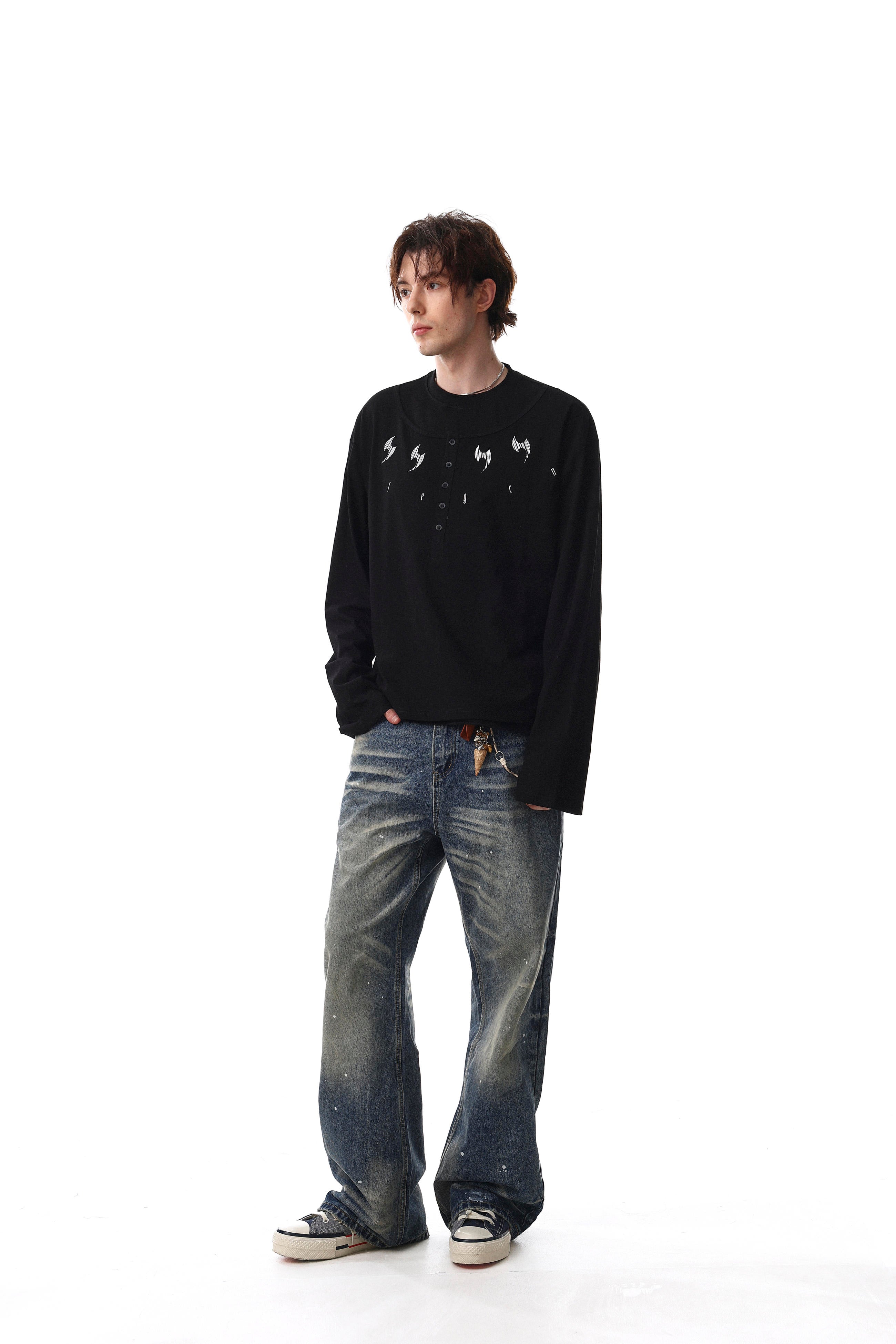 Voidline Henley Long Sleeve T-shirt