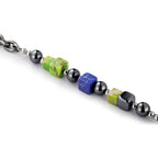 Faceted Stone and Link Bracelet