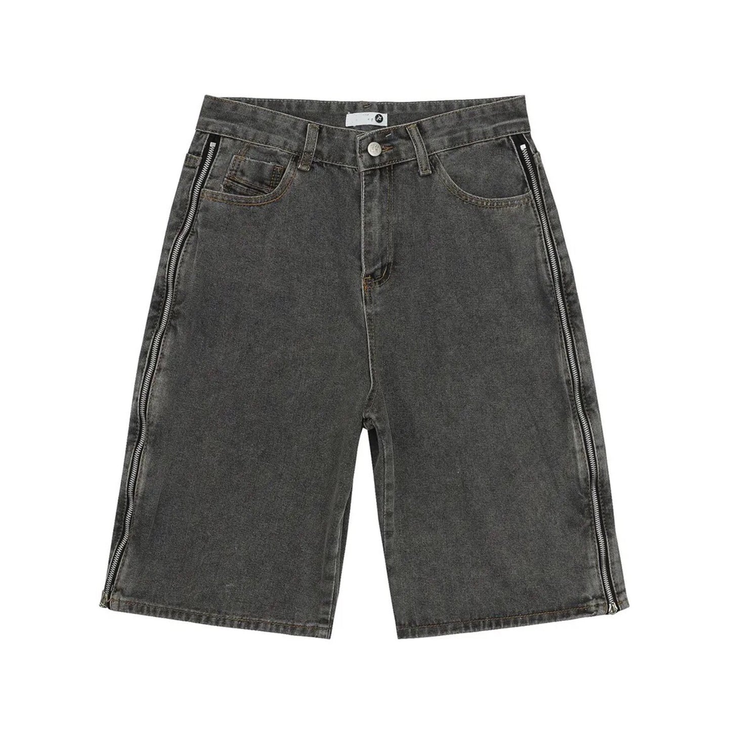 Ash Zippered Flex Denim Shorts - h0neybear