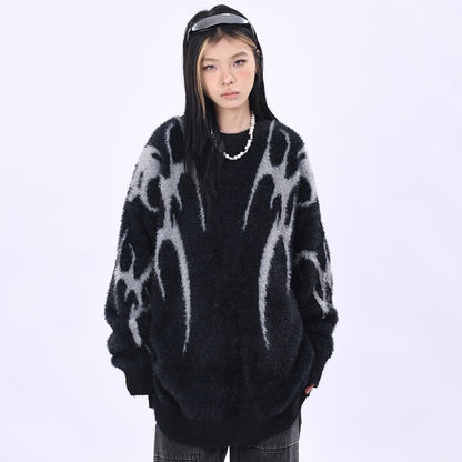 Tribal Flameburst Fleece Sweater