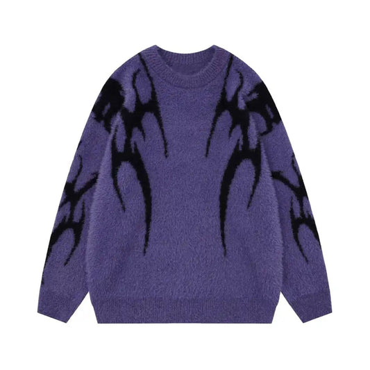 Tribal Flameburst Fleece Sweater - h0neybear