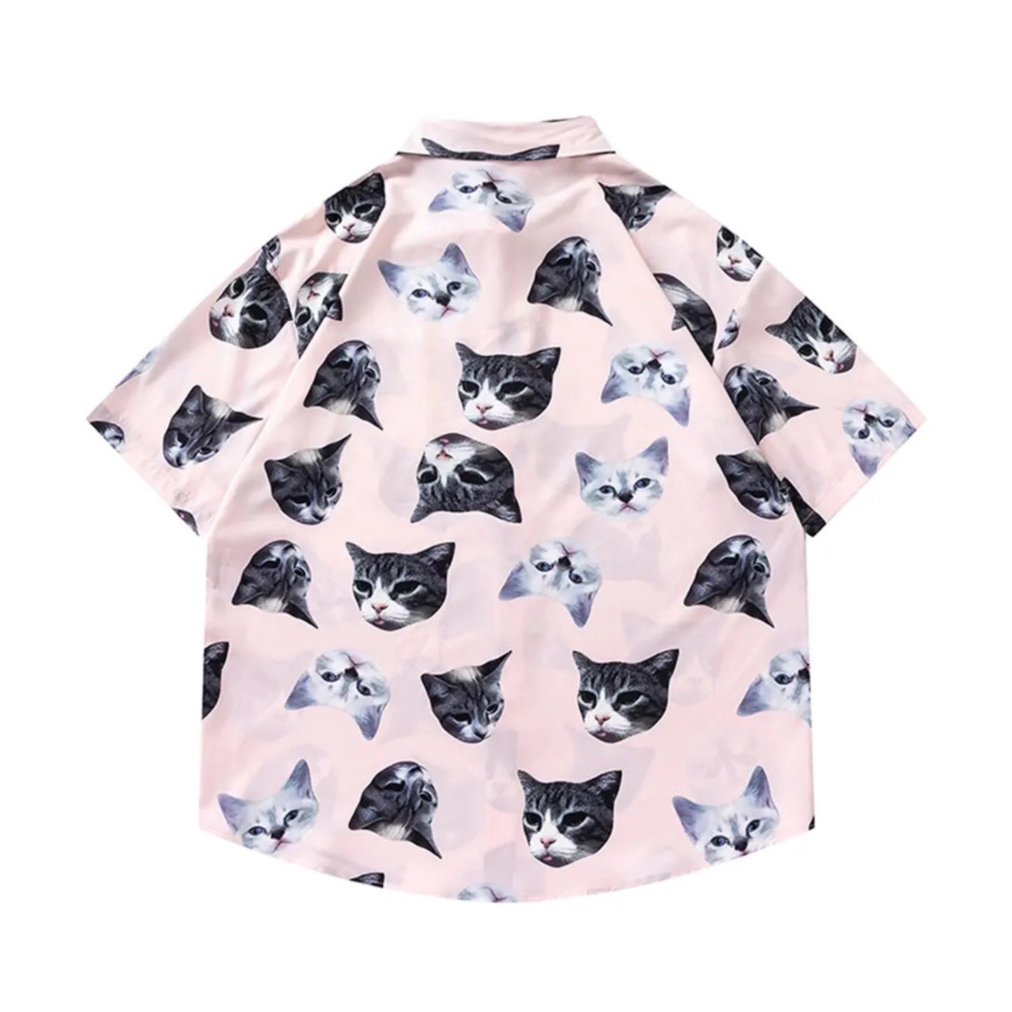 Cat Face Print Shirt