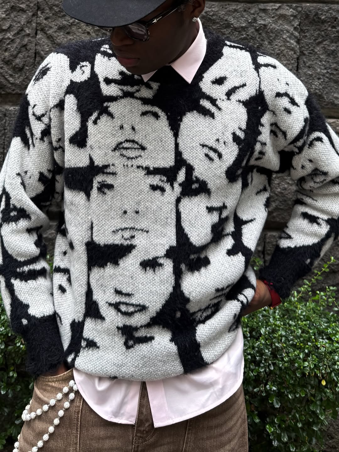 boy.manila wearing our The Duplicate Crew Sweater from h0neybear