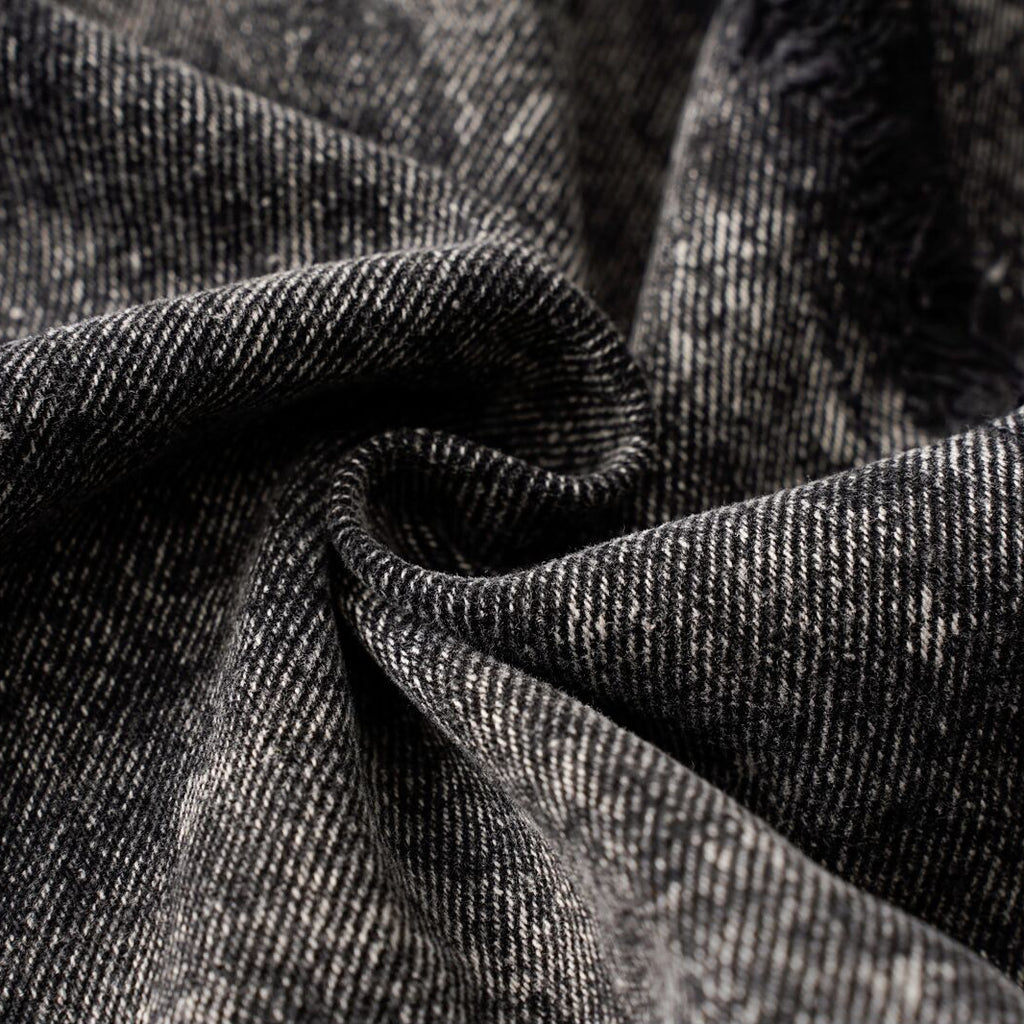 Frayed Panel Denim Vest