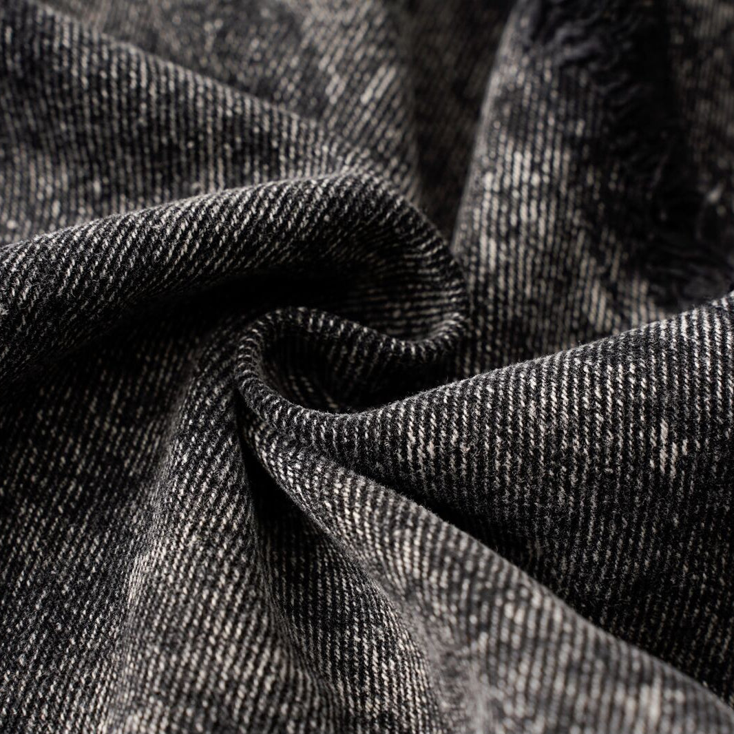 Frayed Panel Denim Vest