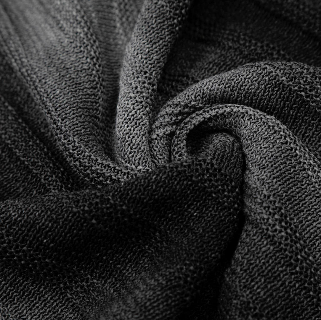 Noir Flame Mesh Polo T-shirt